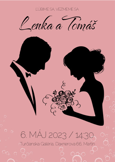 A wedding invitation
